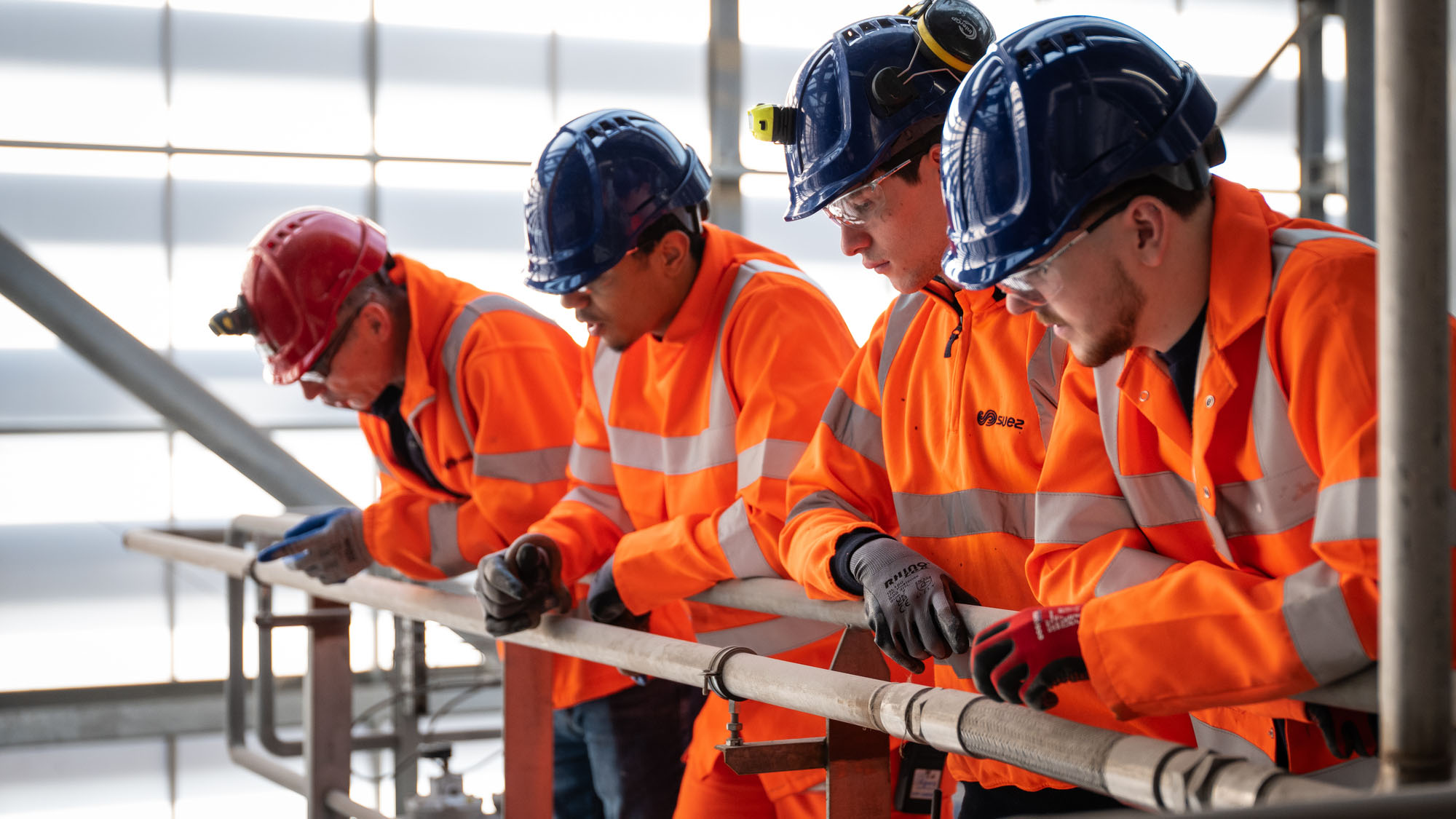 SUEZ Suffolk apprentices in energy-from-waste facility