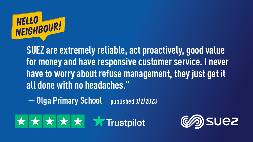 SUEZ are extremely reliable, act proactively, good value for money and have responsive customer service. I never have to worry about refuse management, they just get it all done with no headaches.