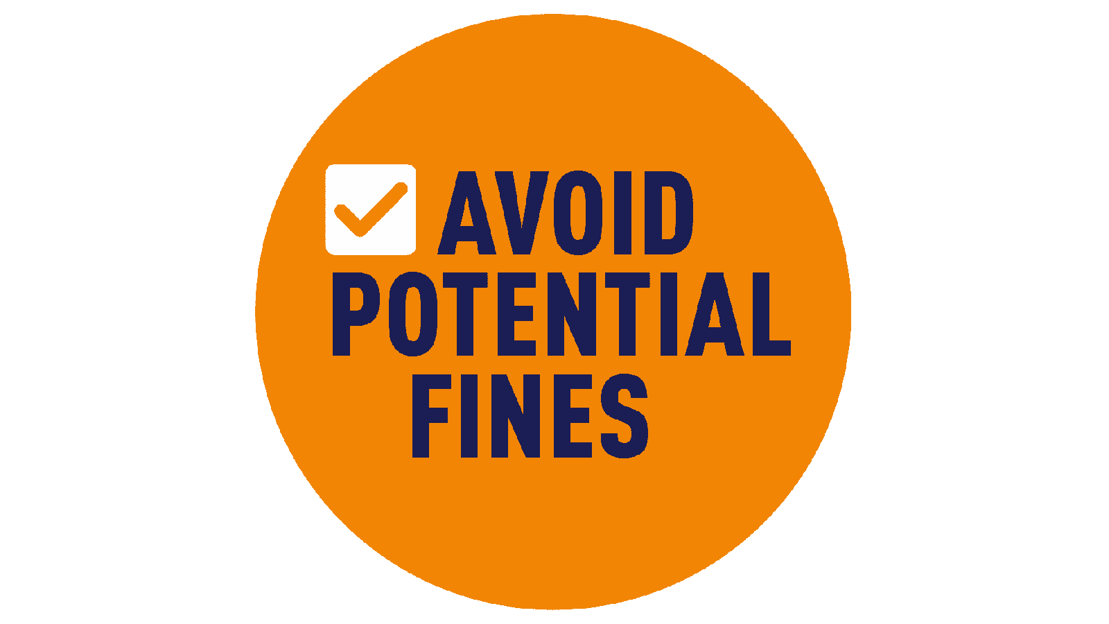 Avoid potential fines