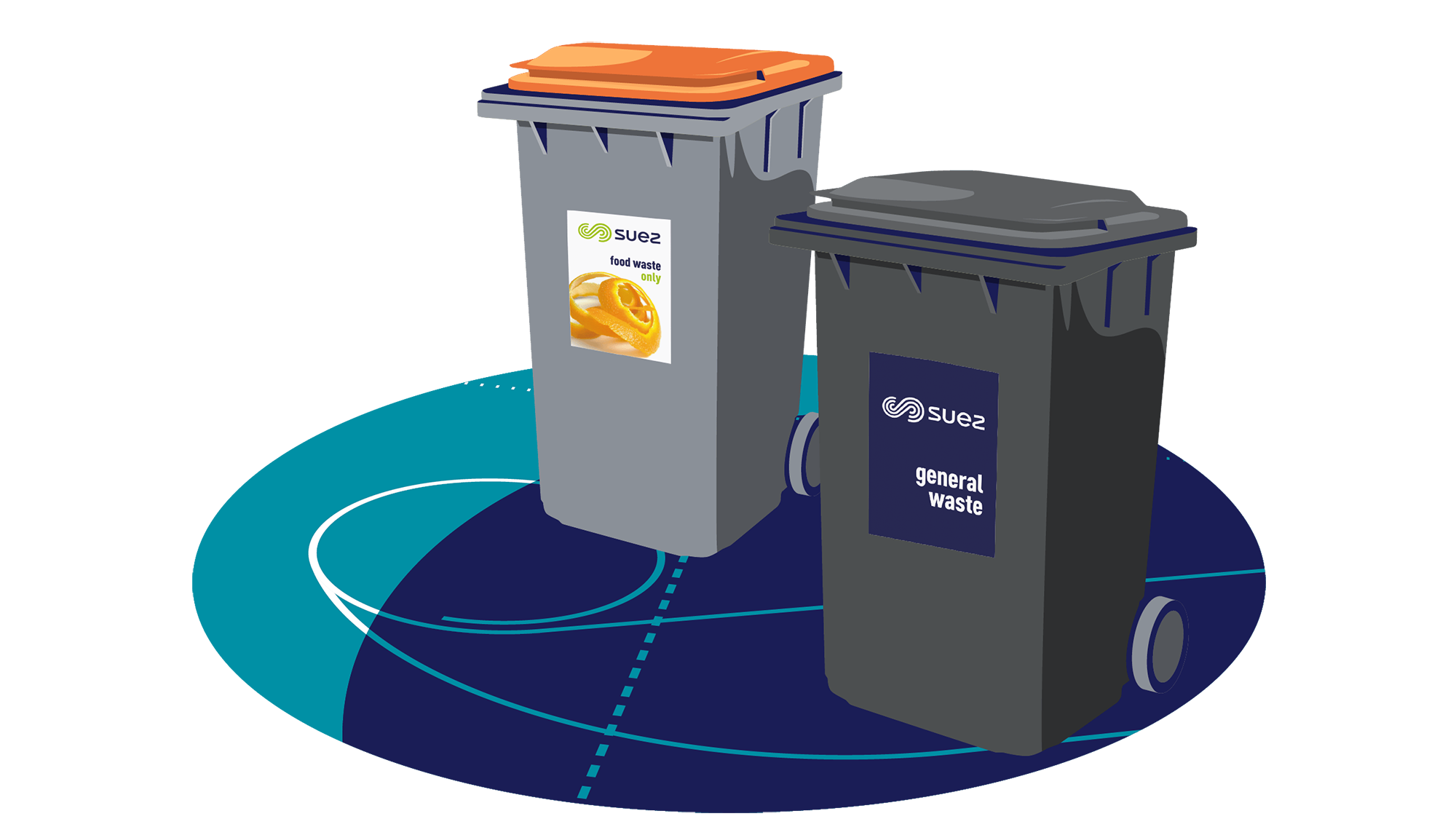 Compliance check - general waste and recycling bins