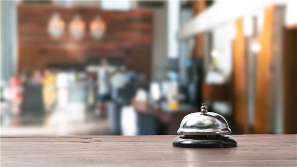 Hotel reception desk
