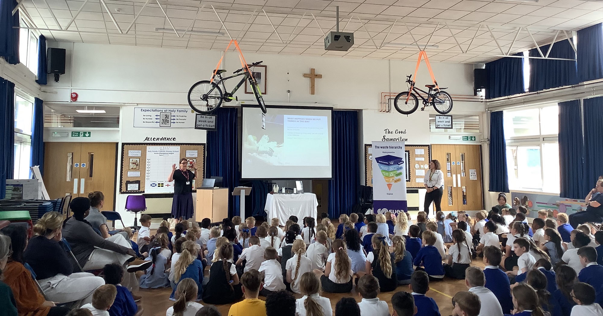 Pupils at a school in Maidstone get a visit from SUEZ