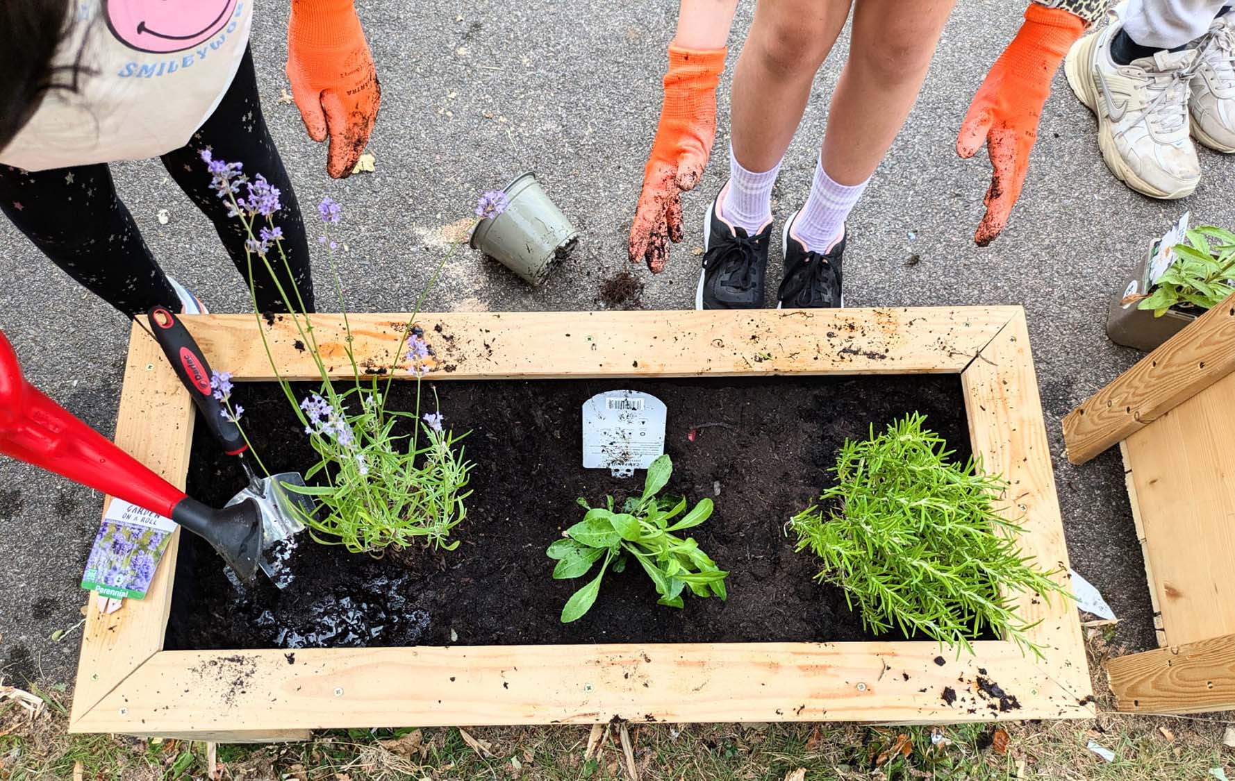 Students being Mindful Gardeners