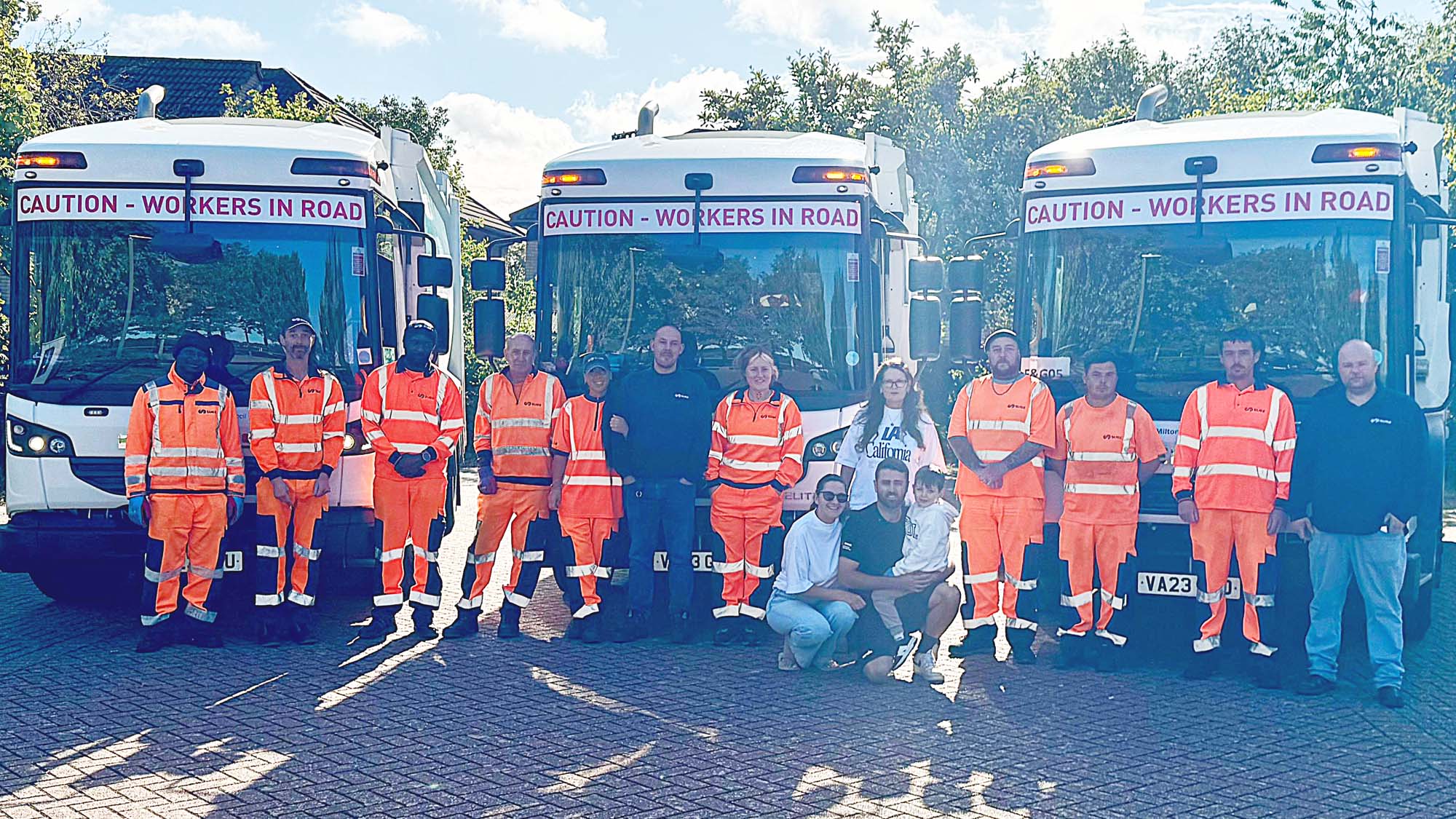 Three SUEZ trucks for young MK resident