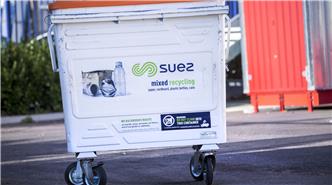 Mixed recycling container