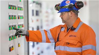 Technician at energy from waste facility