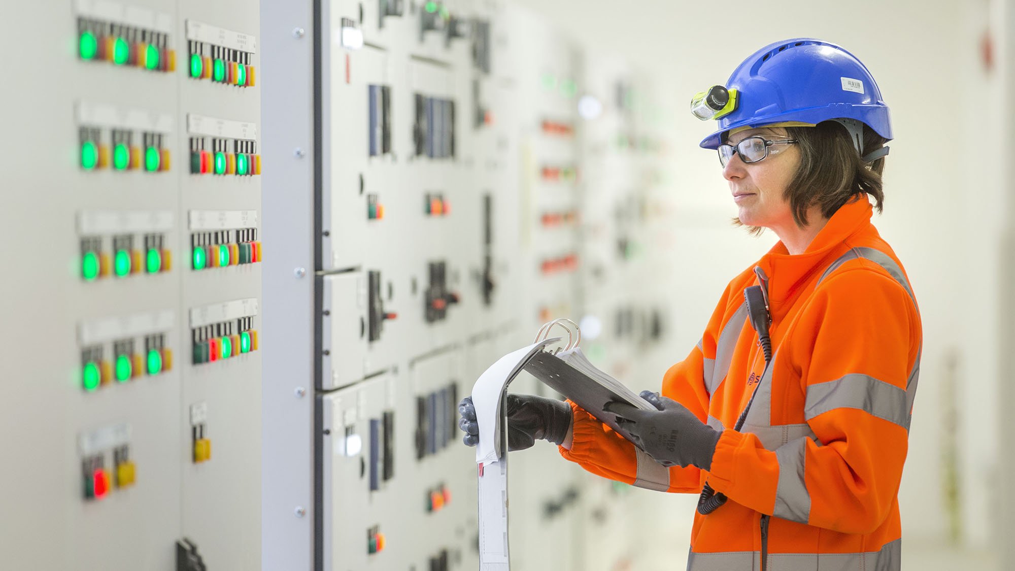 Technician at energy from waste facility