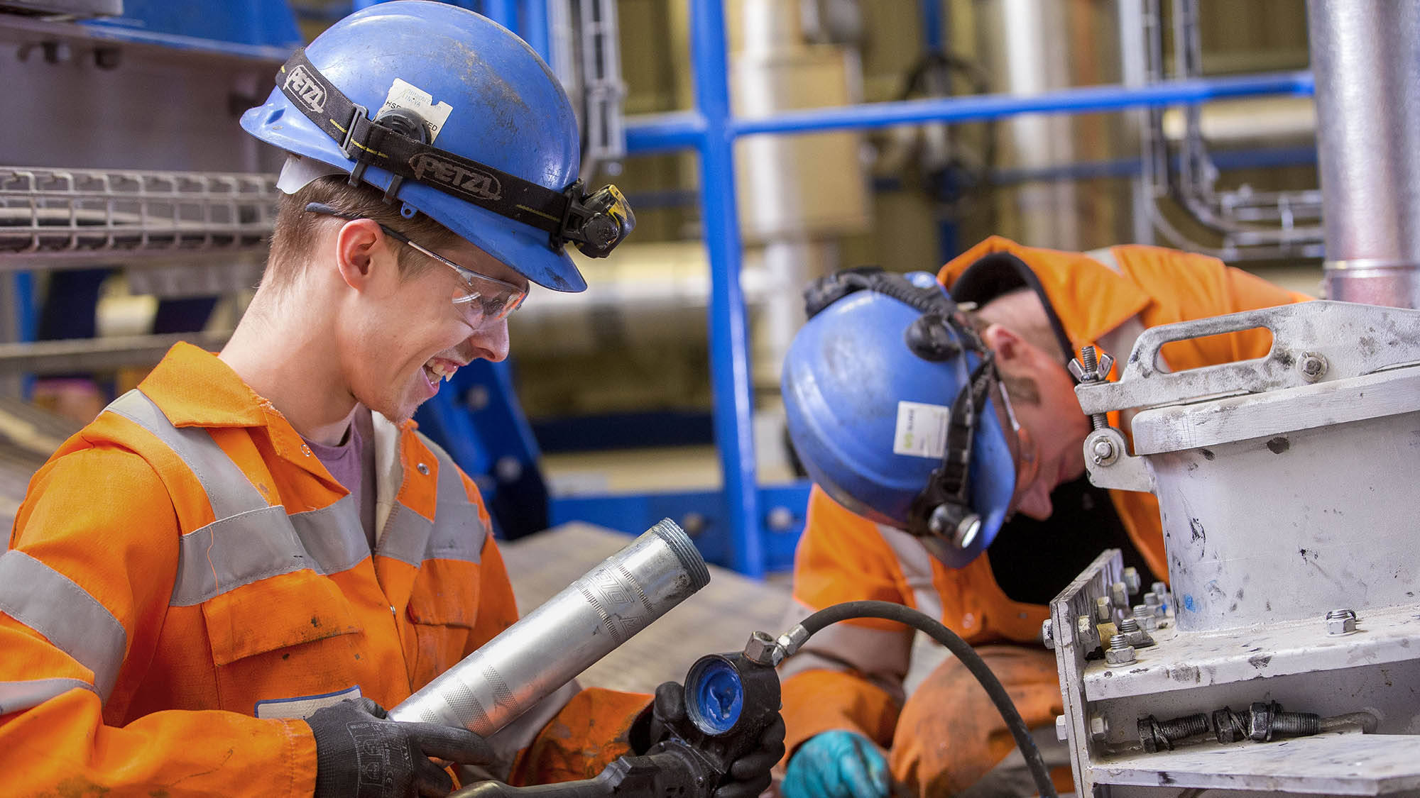 SUEZ energy-from-waste technicians at Teesside energy-from-waste facility