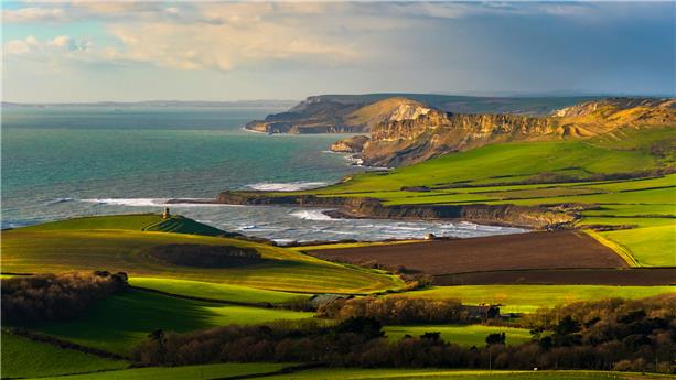 Typical Dorset coastline