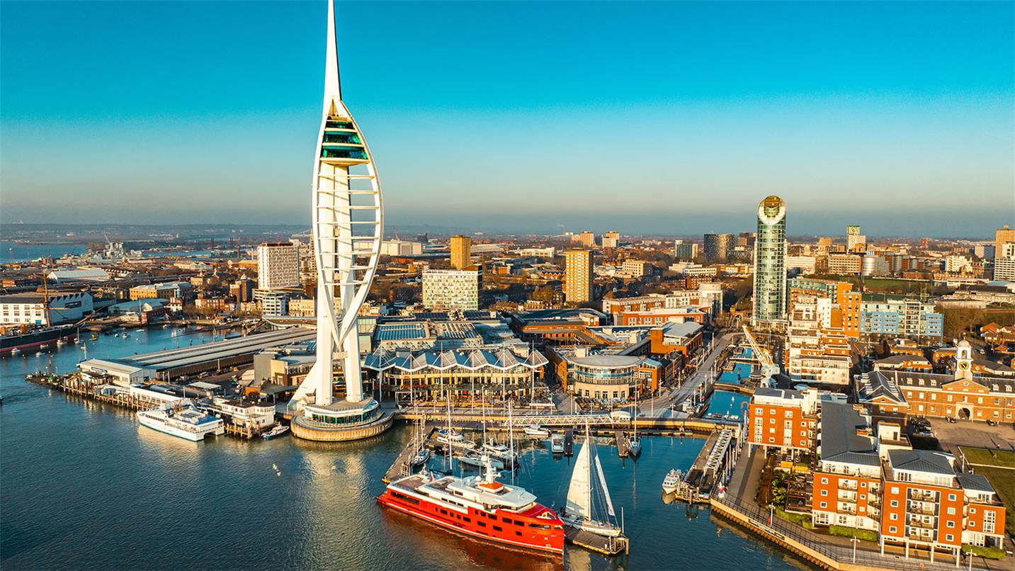 Portsmouth harbour and Spinnaker Tower