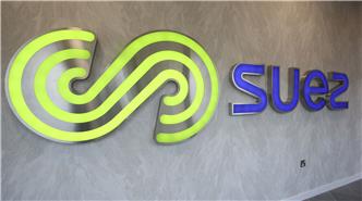 SUEZ House illuminated sign
