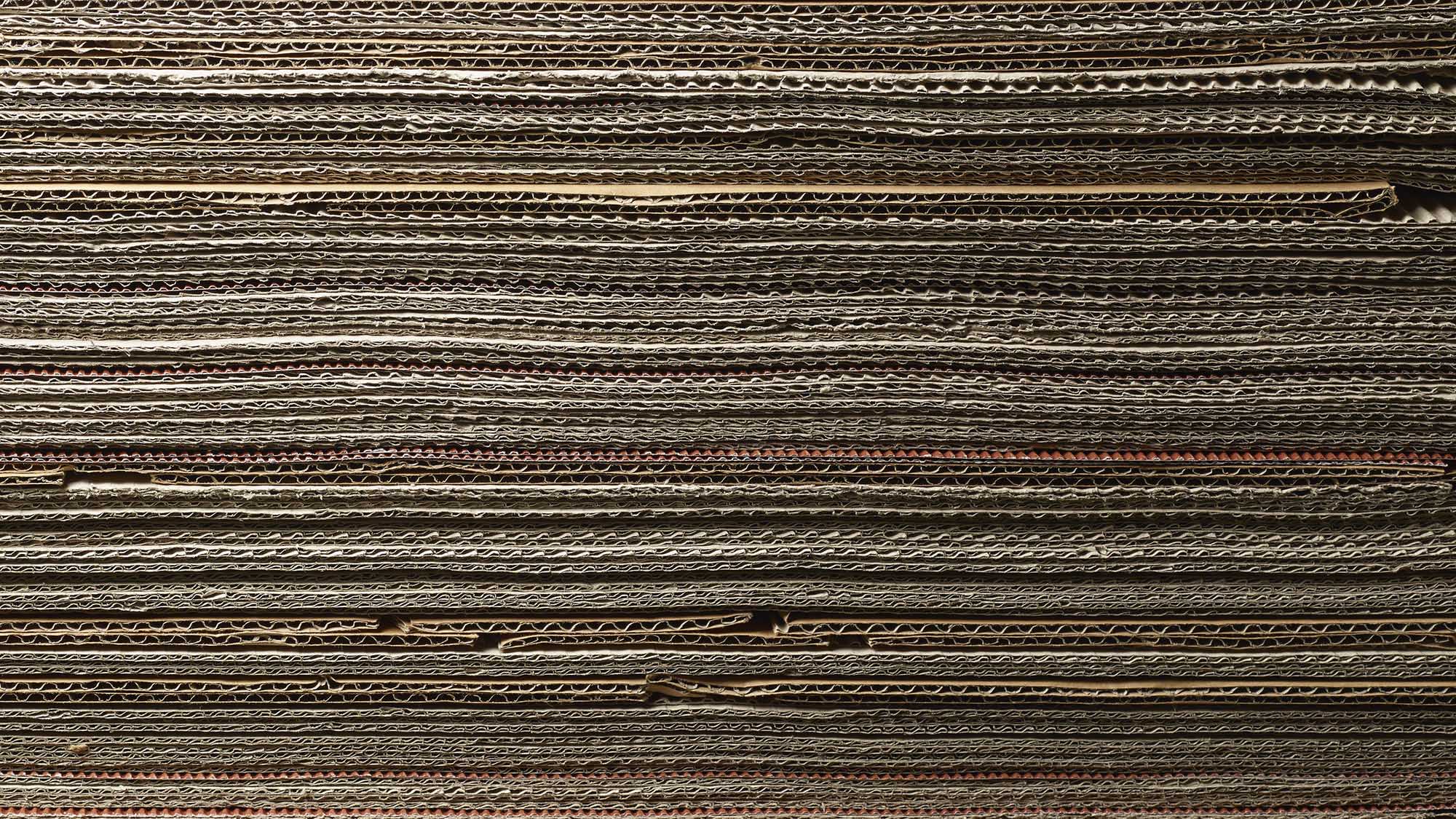 Stack of cardboard