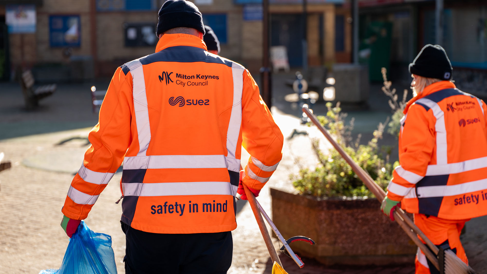 SUEZ Milton Keynes street sweepings employees