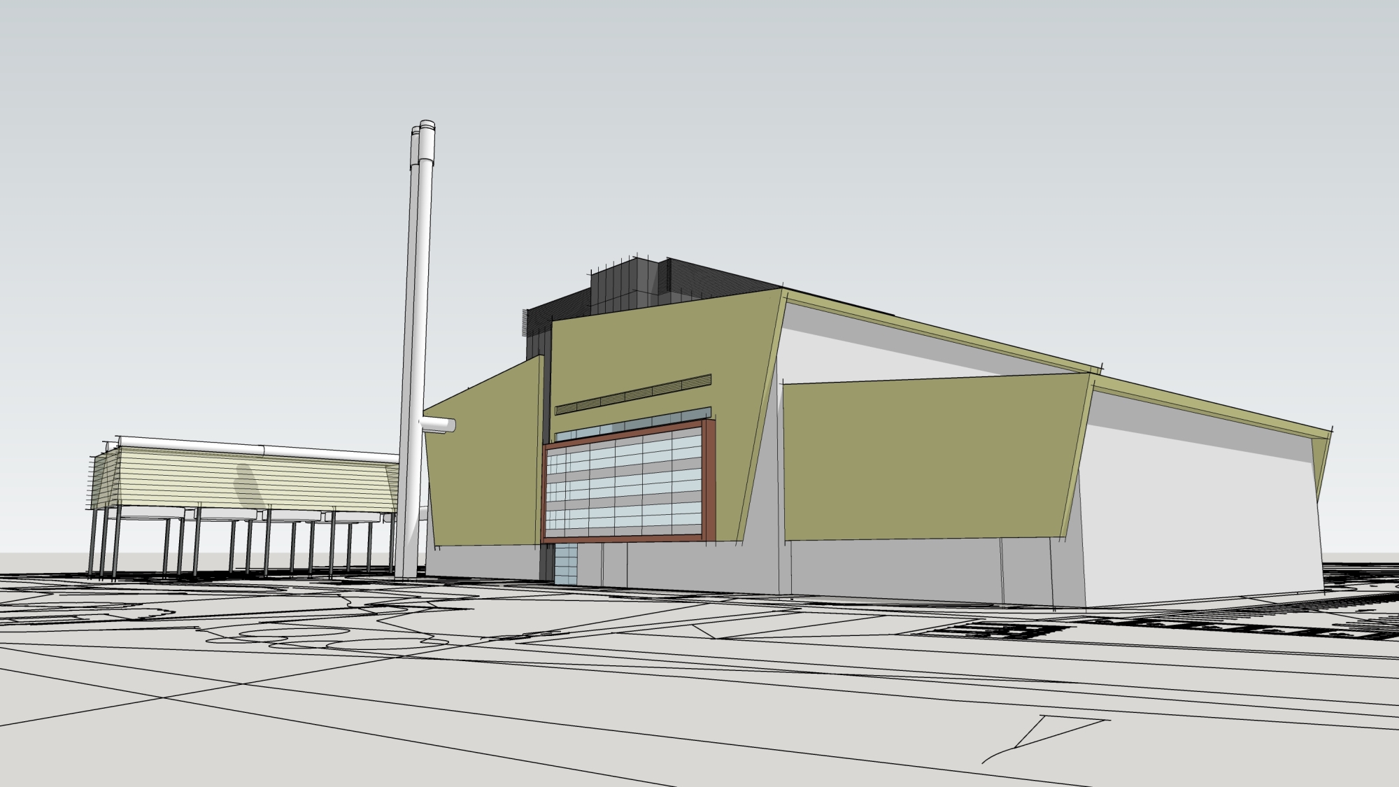 Darwen energy recovery centre artist illustration