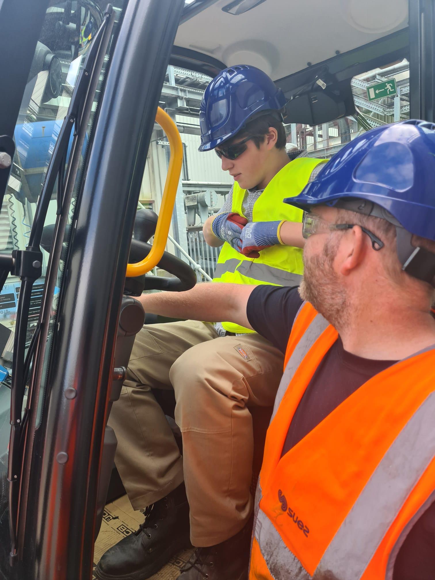 SUEZ work experience student Eddie