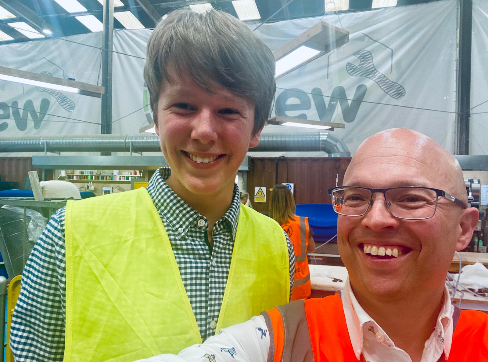 SUEZ work experience student Eddie