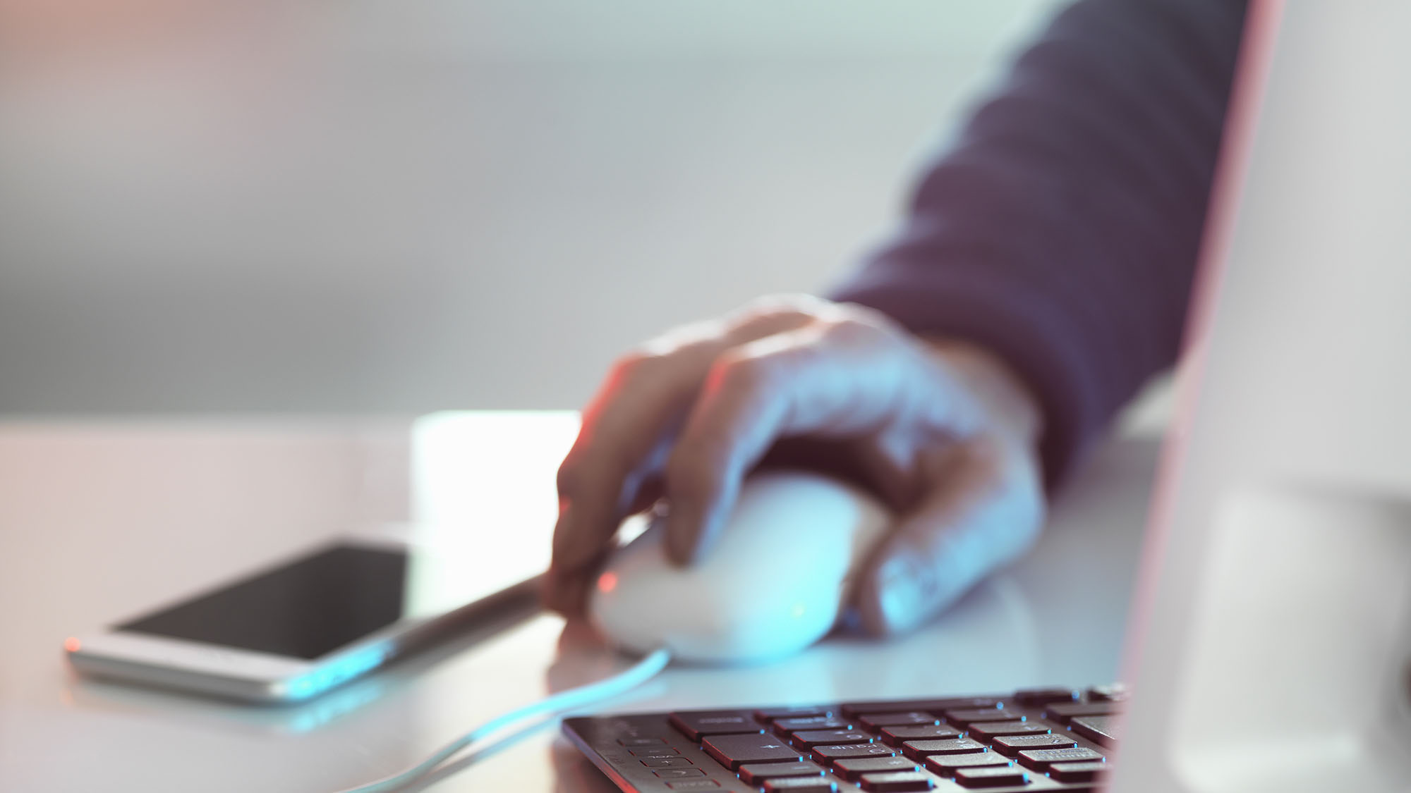 Person using computer