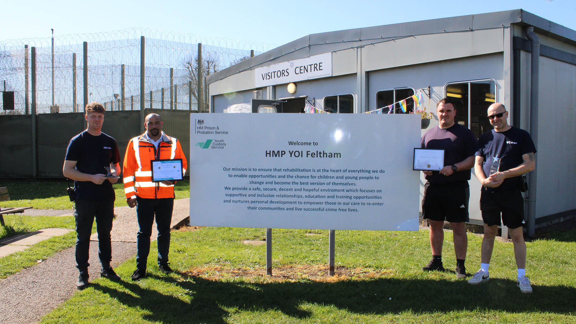 Recycling awards with HMP Feltham