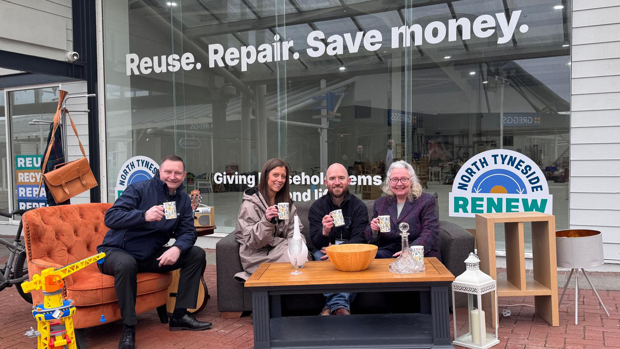 The announcement of the Renew North Tyneside opening