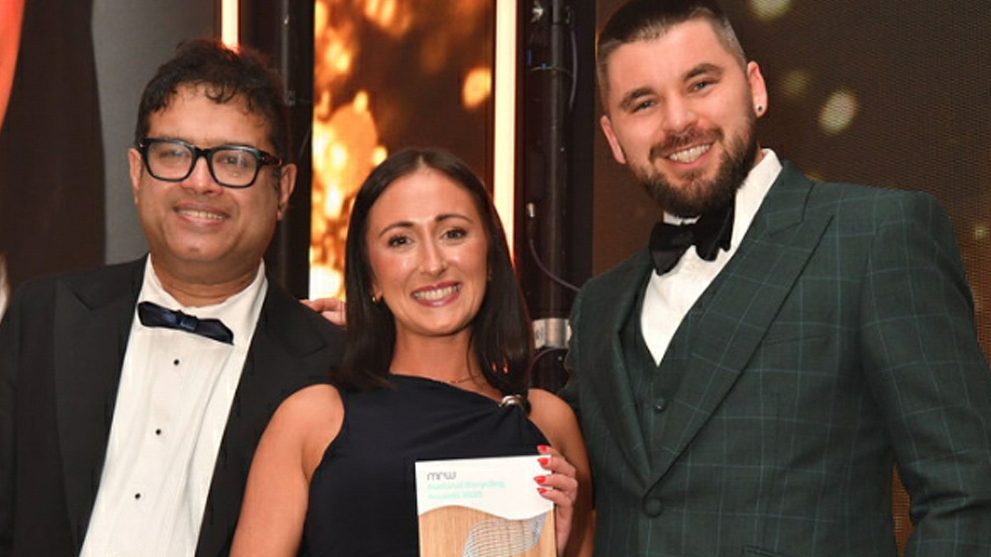 Steph Saenz from SUEZ receives her award for One to Watch