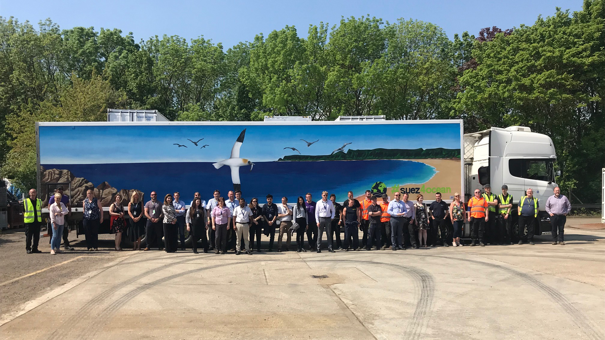 Street art project on mobile unit container Street art project on mobile unit container