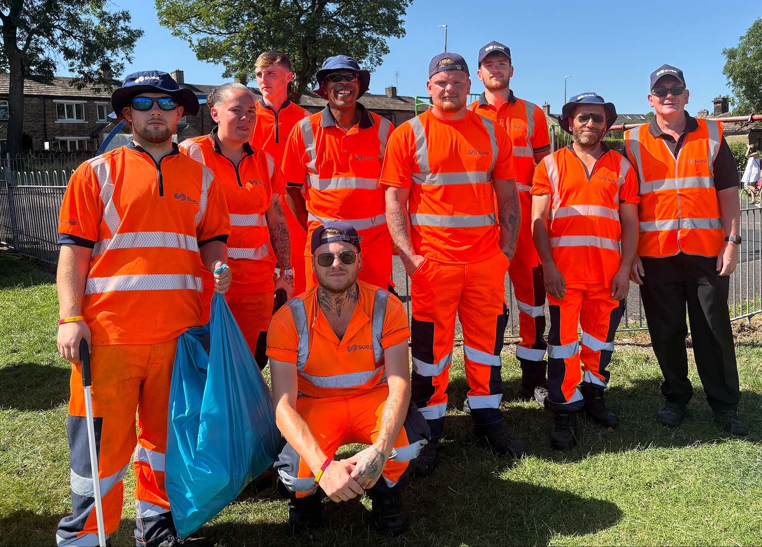 SUEZ employees helping with waste management at Shelf Gala 2025