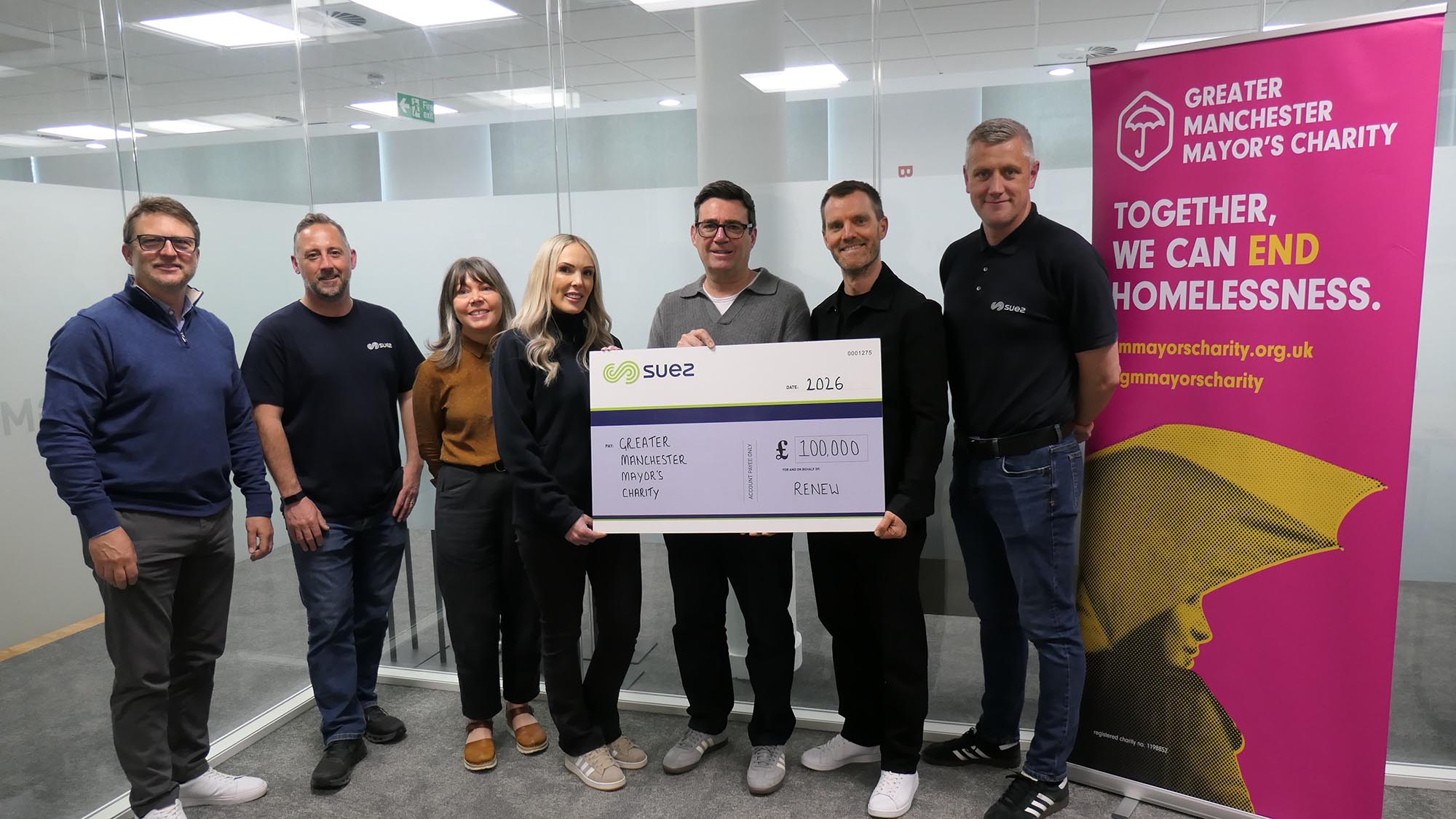 SUEZ GM Mayors charity donation 2026