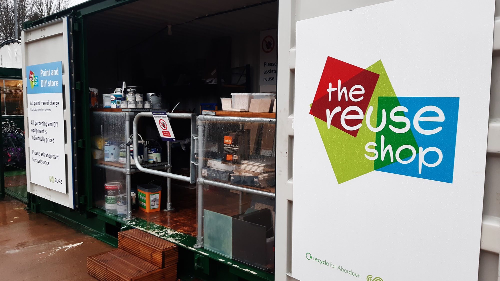 SUEZ reuse shop in Aberdeen