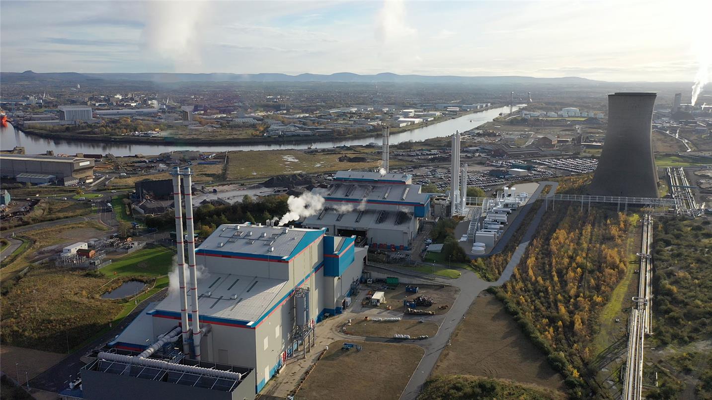 Artist impression of carbon capture plant