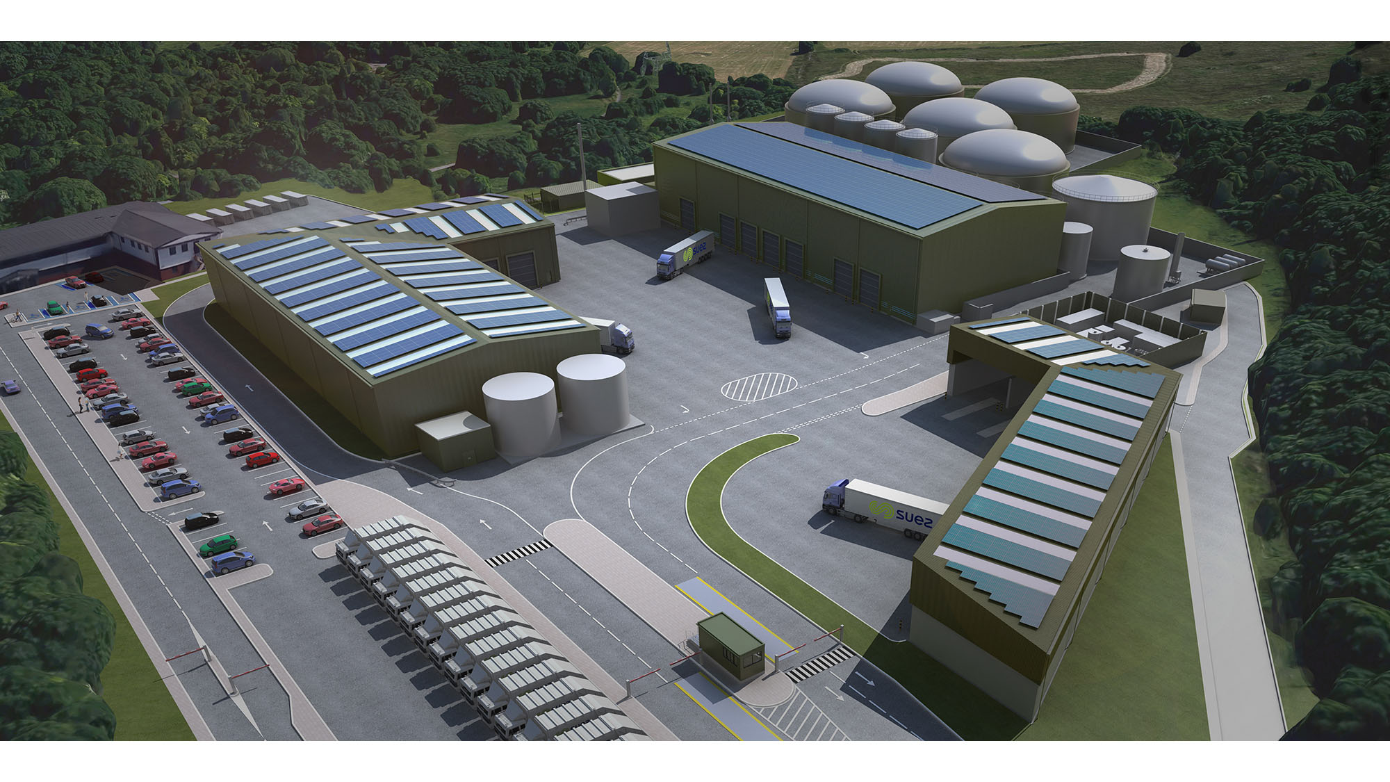 Computer-generated image of Darwen site