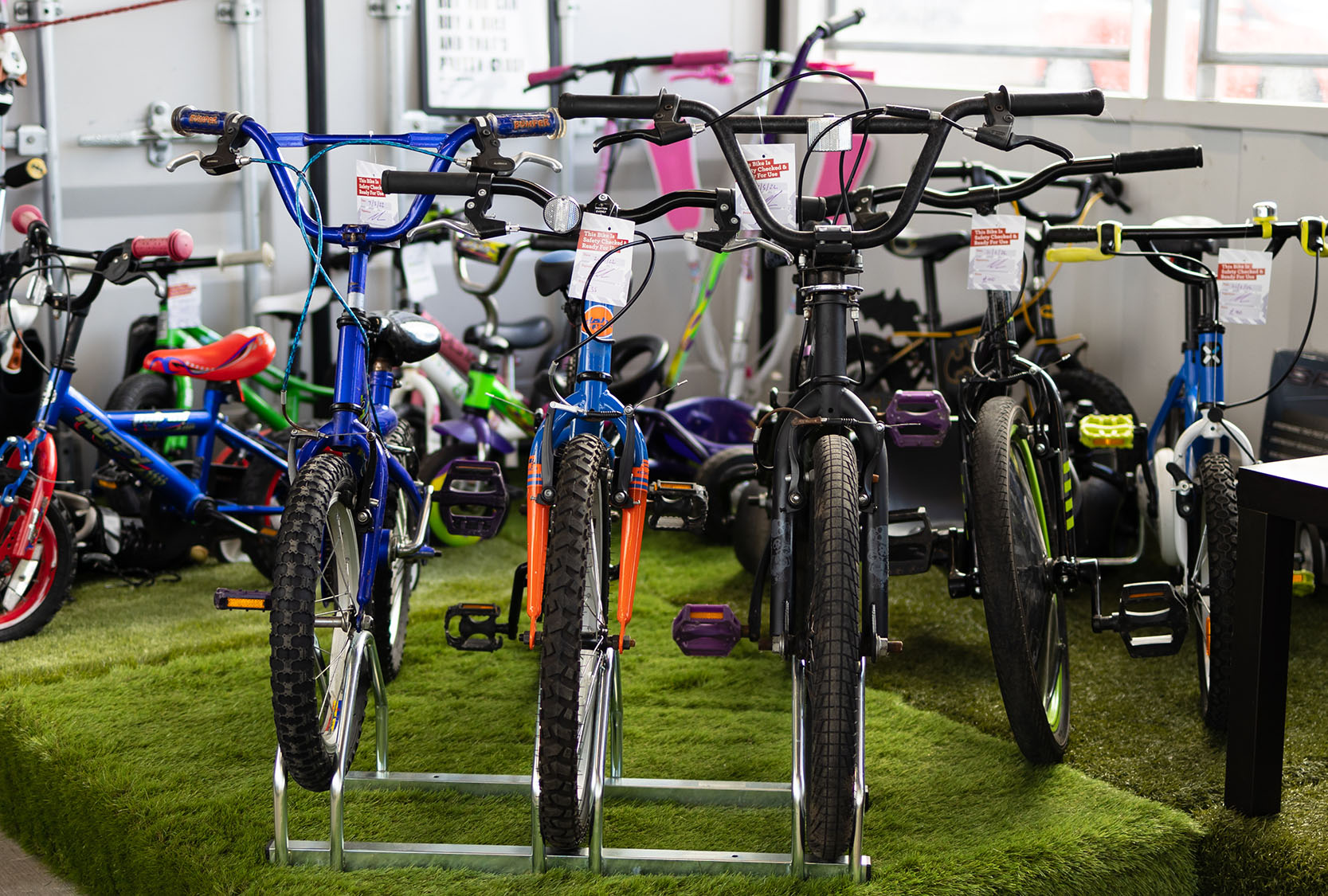 Bike hub at recycling centre