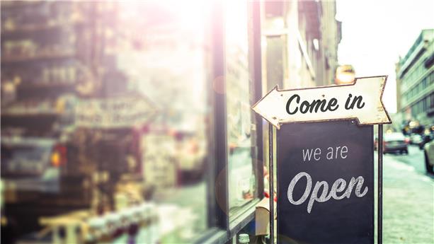 Open shop sign