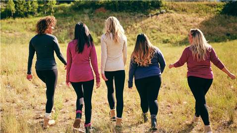 Group of women hiking