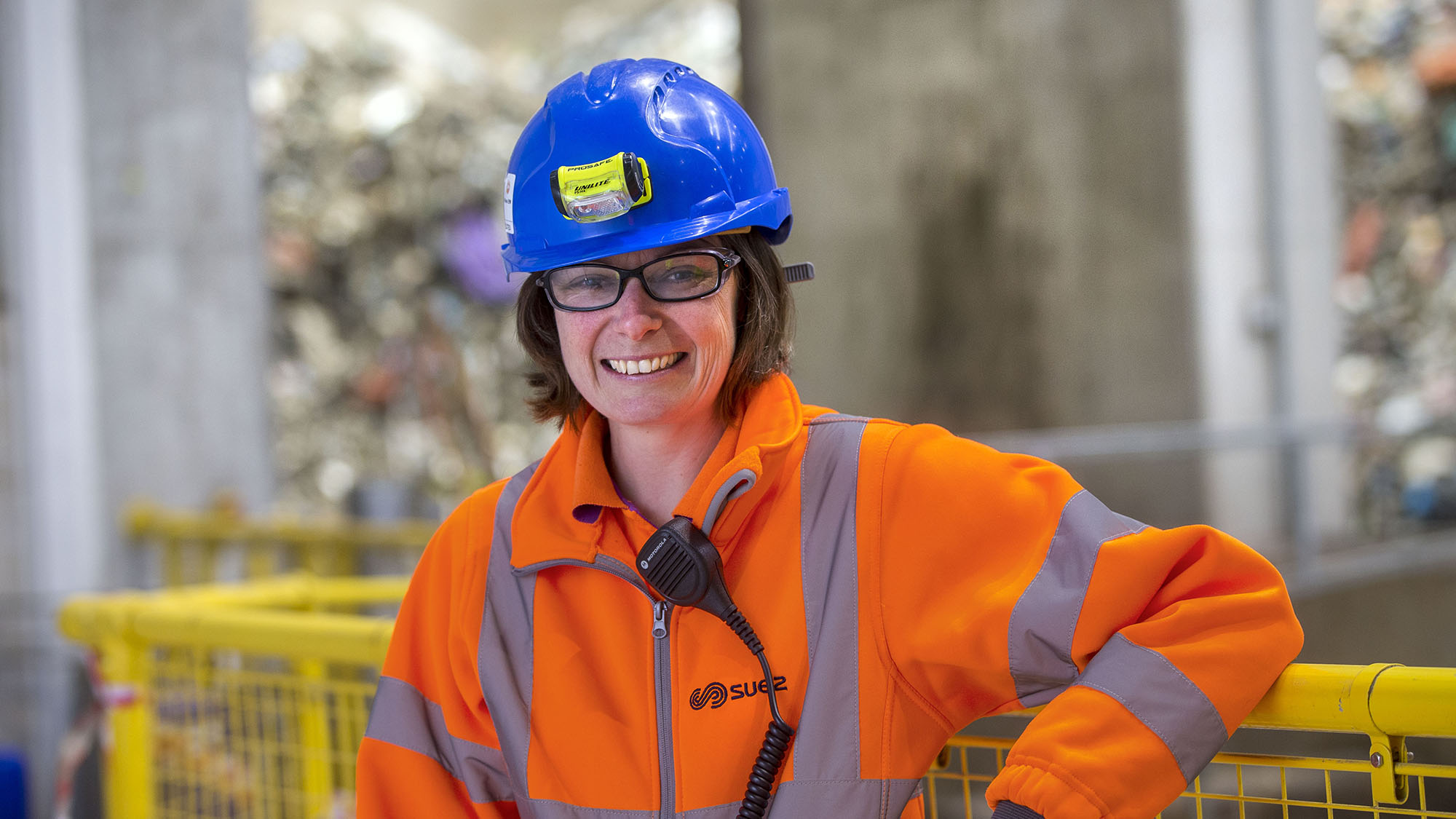Technicians at Wilton energy from waste facility